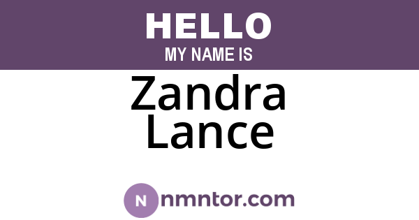 Zandra Lance