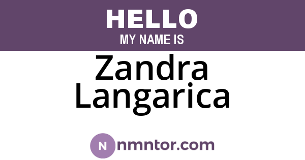 Zandra Langarica