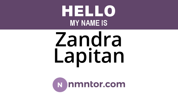 Zandra Lapitan