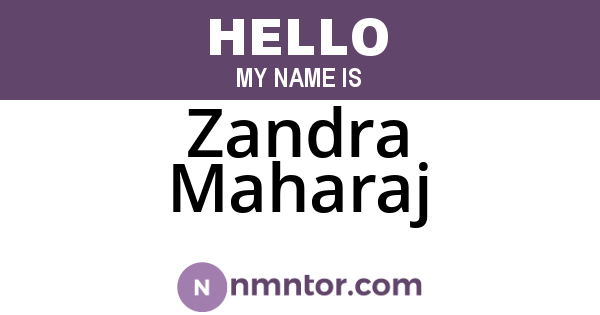 Zandra Maharaj