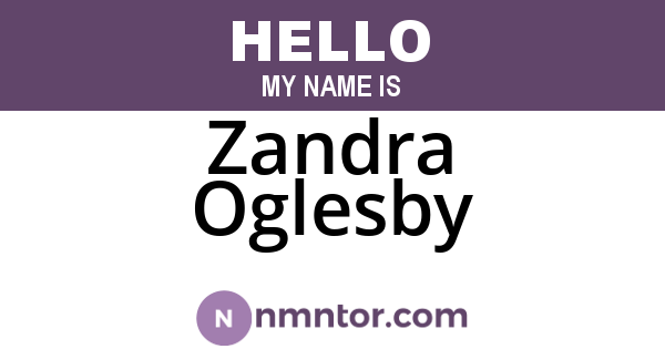Zandra Oglesby