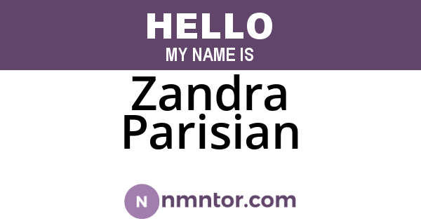 Zandra Parisian