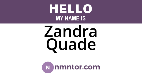 Zandra Quade