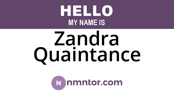 Zandra Quaintance