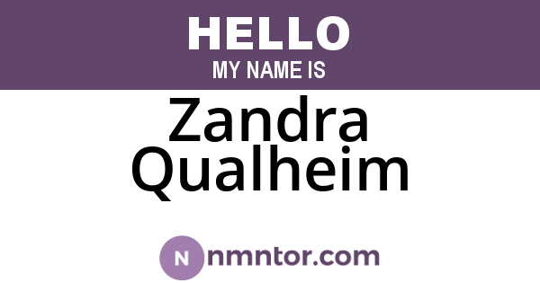 Zandra Qualheim