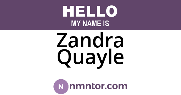 Zandra Quayle