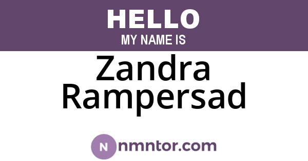 Zandra Rampersad