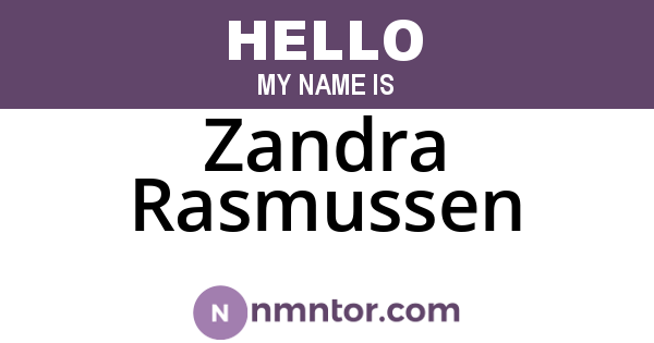 Zandra Rasmussen