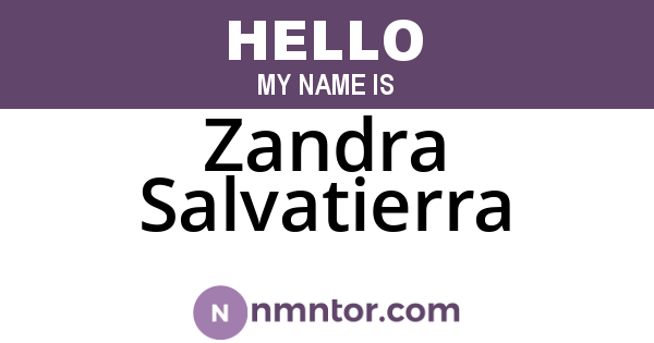 Zandra Salvatierra