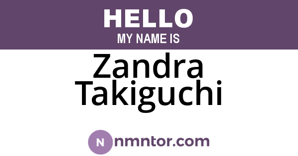 Zandra Takiguchi