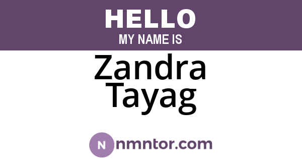 Zandra Tayag