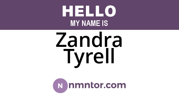 Zandra Tyrell