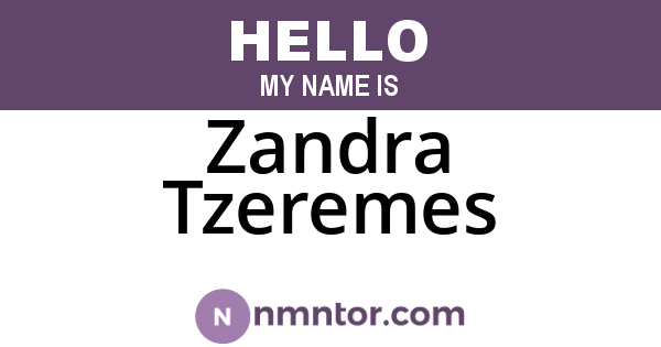 Zandra Tzeremes