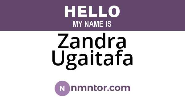 Zandra Ugaitafa