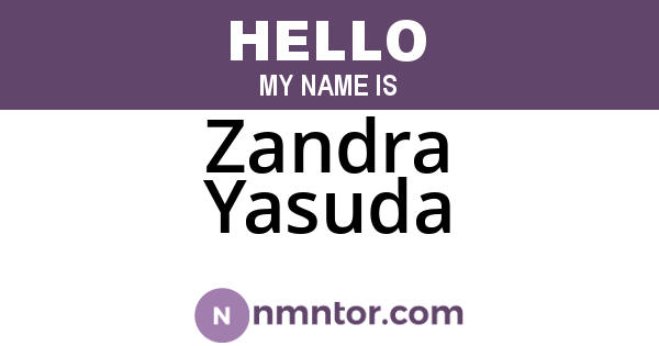 Zandra Yasuda
