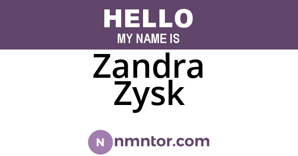 Zandra Zysk