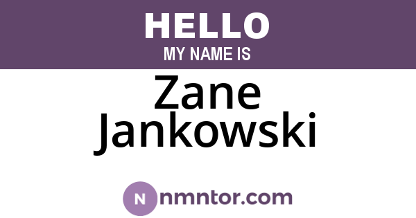 Zane Jankowski