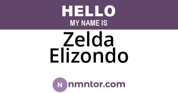 Zelda Elizondo