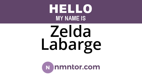 Zelda Labarge