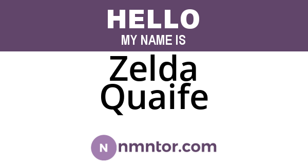Zelda Quaife