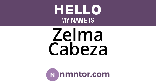 Zelma Cabeza