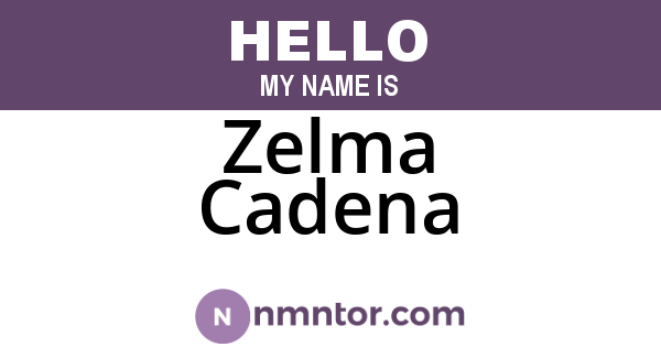 Zelma Cadena