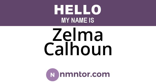 Zelma Calhoun