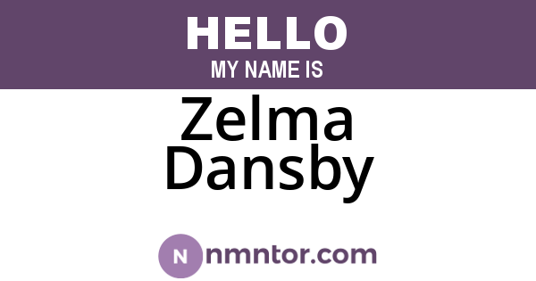 Zelma Dansby