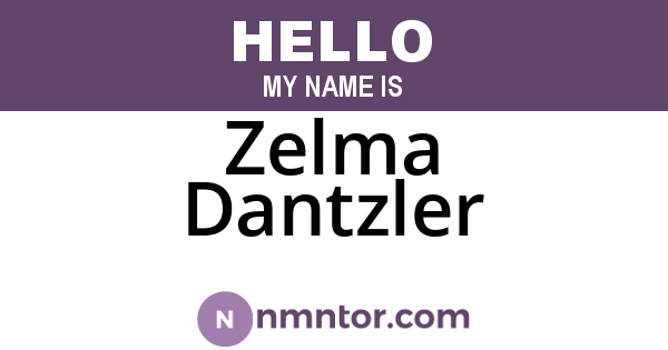 Zelma Dantzler