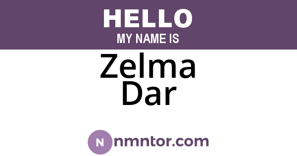 Zelma Dar