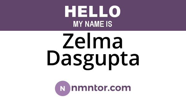 Zelma Dasgupta
