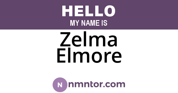 Zelma Elmore