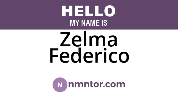 Zelma Federico