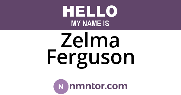 Zelma Ferguson
