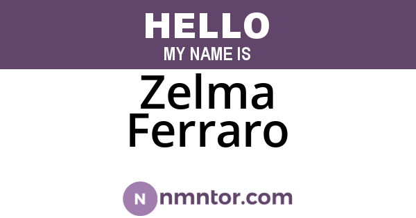 Zelma Ferraro