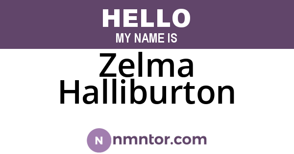Zelma Halliburton