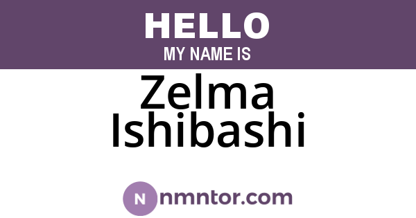 Zelma Ishibashi