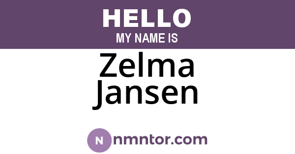 Zelma Jansen