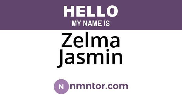 Zelma Jasmin