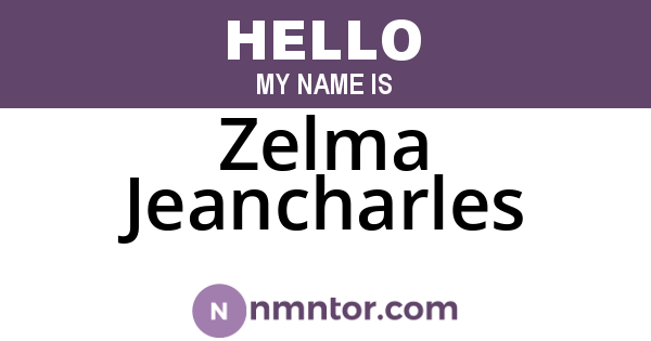 Zelma Jeancharles