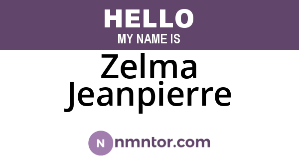 Zelma Jeanpierre