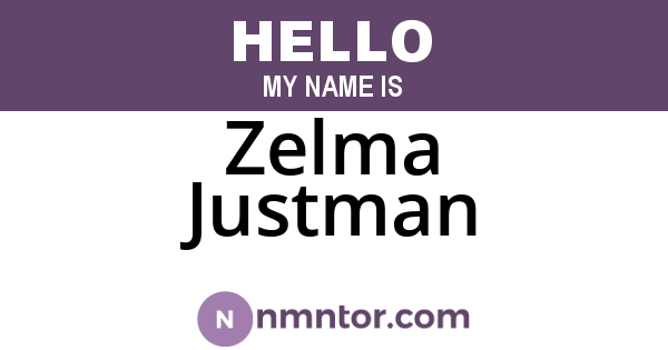 Zelma Justman