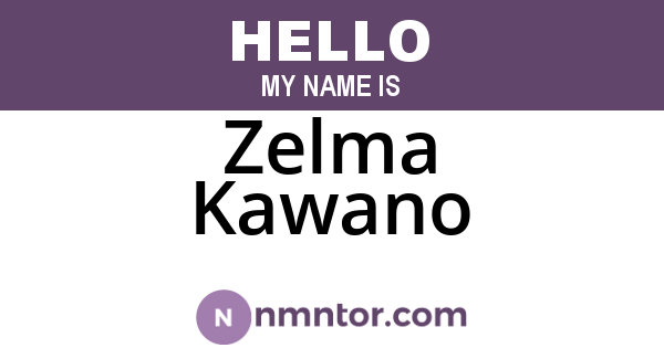 Zelma Kawano