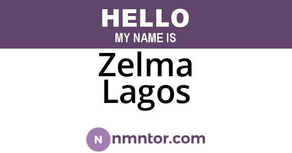 Zelma Lagos