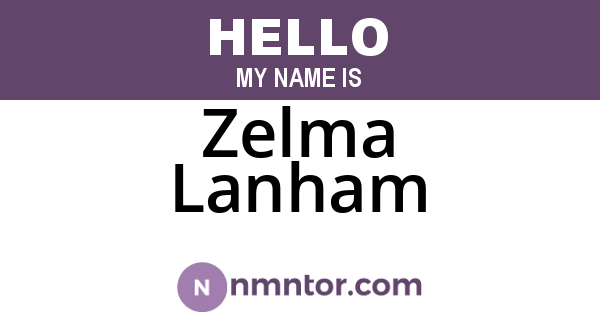 Zelma Lanham