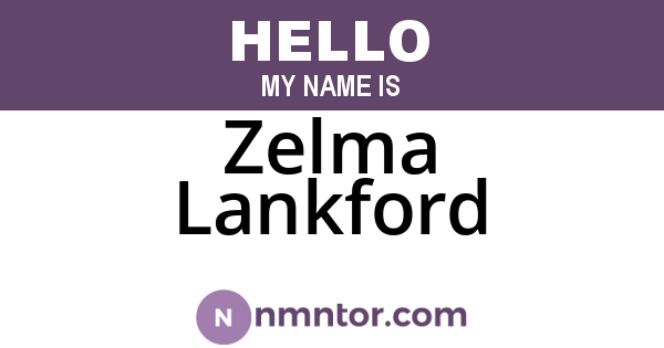 Zelma Lankford
