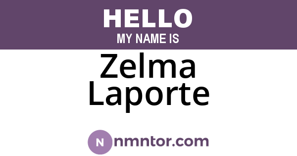 Zelma Laporte