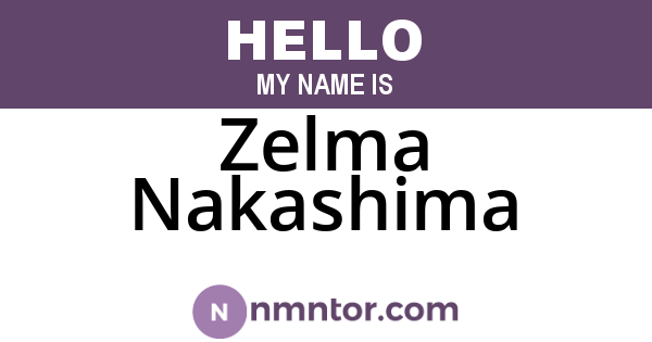 Zelma Nakashima