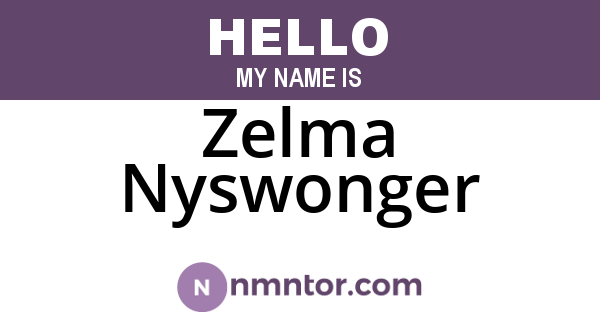 Zelma Nyswonger