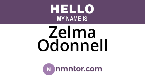 Zelma Odonnell